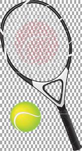 تصویر با کیفیت راکت تنیس و توپ تنیس بدون پس زمینه
